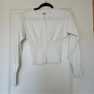 Aritzia Wilfred golightly cardigan light birch xxs